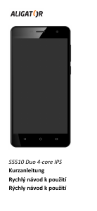 Manuál Aligator S5510 Mobilní telefon