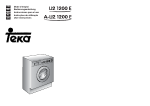 Manual Teka A-LI2 1200 E Washing Machine