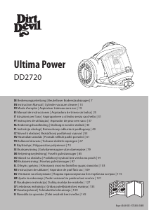 Kasutusjuhend Dirt Devil DD2720-2 Ultima Power Tolmuimeja