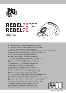 Használati útmutató Dirt Devil DD7276 Rebel 76 Porszívó