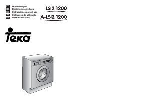 Manual Teka LSI2 1200 Máquina de lavar roupa