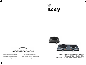 Manual Izzy P-4001 Hob