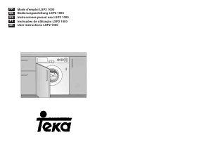 Manual Teka LSP2 1000 Washing Machine