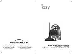 Manual Izzy AC-1108 Red Force Vacuum Cleaner