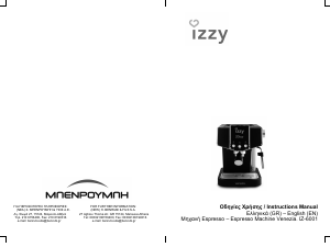 Bruksanvisning Izzy IZ-6001 Venezia Espressomaskin