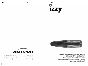 Manual Izzy B-8085 Wet-Maxx Handheld Vacuum