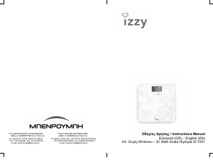 Manual Izzy IZ-7001 Olympia Scale