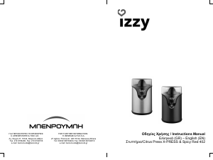Manual Izzy 402 Xpress Citrus Juicer