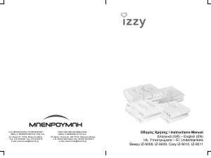 Manual Izzy IZ-9008 Electric Blanket