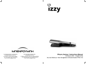 Manual Izzy PRO 415 Hair Straightener