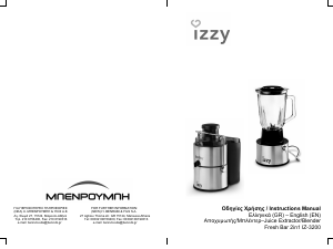 Manual Izzy IZ-3200 Fresh Bar 2in1 Juicer