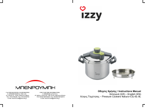 Manual Izzy Natura 8L Pressure Cooker