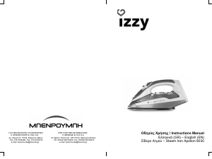 Manual Izzy 8030 Apollon Steam Iron