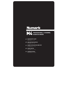 Manual Numark M4 Mixing Console