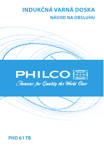 Návod Philco PHD 61 TB Pánt