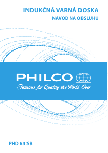 Návod Philco PHD 64 SB Pánt