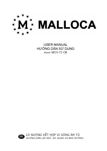 Manual Malloca MOV-72 CB Oven