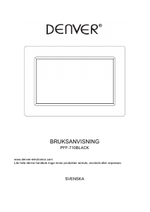 Bruksanvisning Denver PFF-710BLACK Digital fotoram