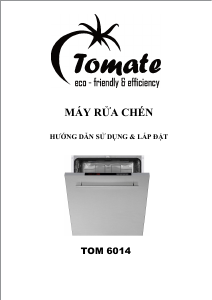 Hướng dẫn sử dụng Tomate TOM 6014 Máy rửa chén