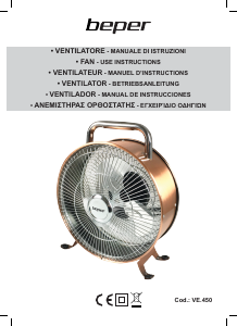 Handleiding Beper VE.450 Ventilator