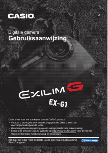 Handleiding Casio EX-G1 Digitale camera
