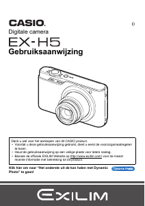 Handleiding Casio EX-H5 Digitale camera