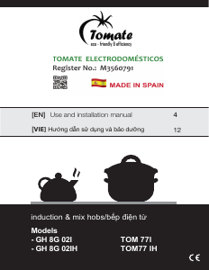 Manual Tomate GH 8H 02IH Hob