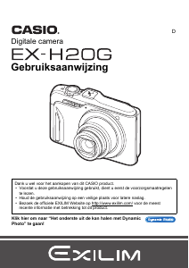 Handleiding Casio EX-H20G Digitale camera