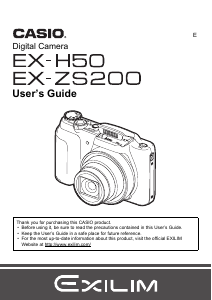 Handleiding Casio EX-H50 Digitale camera