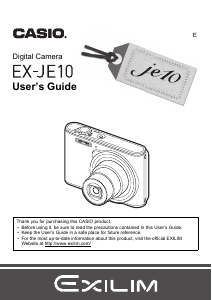 Handleiding Casio EX-JE10 Digitale camera