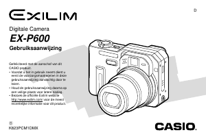 Handleiding Casio EX-P600 Digitale camera