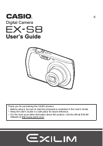 Handleiding Casio EX-S8 Digitale camera