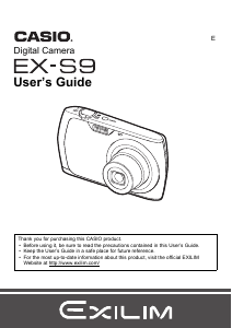 Handleiding Casio EX-S9 Digitale camera