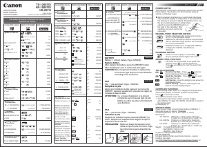 Mode d’emploi Canon HS-20TG Calculatrice