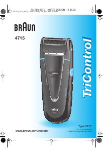 Bruksanvisning Braun 4715 TriControl Rakapparat