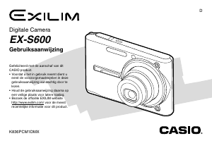 Handleiding Casio EX-S600 Digitale camera