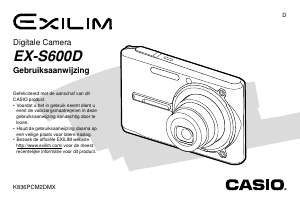 Handleiding Casio EX-S600D Digitale camera