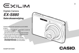 Handleiding Casio EX-S880 Digitale camera