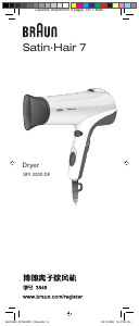 Manual Braun SPI 2200 DF Satin Hair 7 Hair Dryer