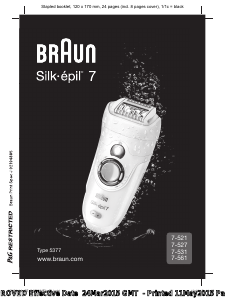 Manual Braun 7-521 Silk-epil 7 Epilator