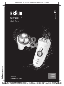 Mode d’emploi Braun 7-921 E Silk-epil 7 Epilateur