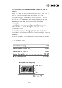 Mode d’emploi Bosch HBL3552 Four