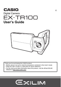 Handleiding Casio EX-TR100 Digitale camera