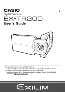 Handleiding Casio EX-TR200 Digitale camera