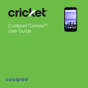 Manual Coolpad Canvas (Cricket) Mobile Phone