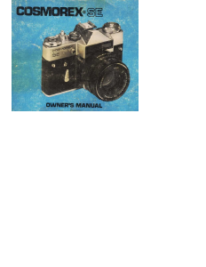 Manual Cosmorex SE Camera