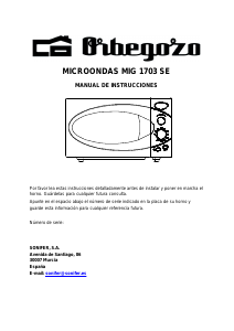 Manual de uso Orbegozo MIG 1703 SE Microondas