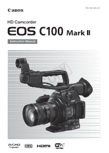 Handleiding Canon EOS C100 Mark II Camcorder