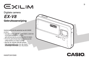 Handleiding Casio EX-V8 Digitale camera