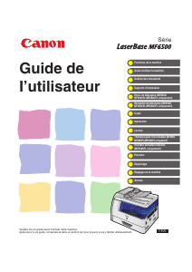 Mode d’emploi Canon LaserBase MF6530 Imprimante multifonction